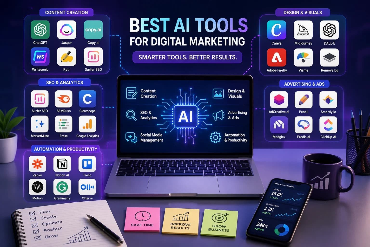 Best AI Tools for Digital Marketing: A Complete Guide for Marketers