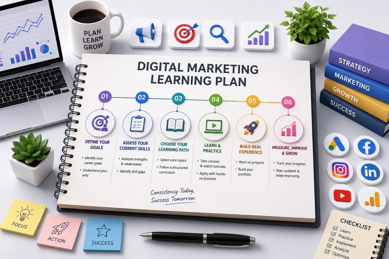 How to Create a Digital Marketing Learning Plan (2026 Guide)